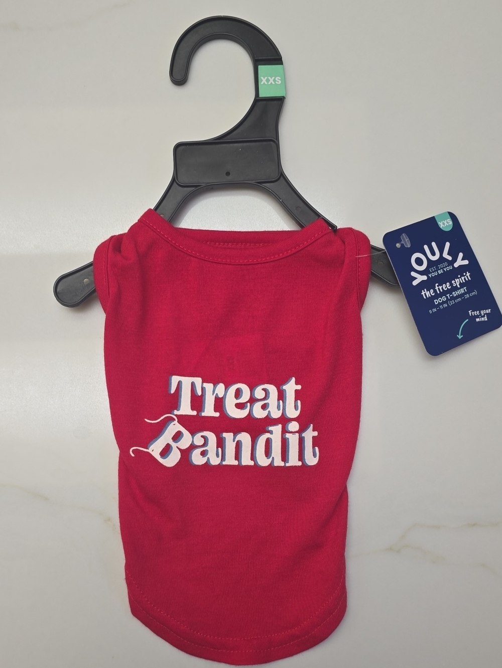 Youly Treat Bandit Dog Tee XXS
